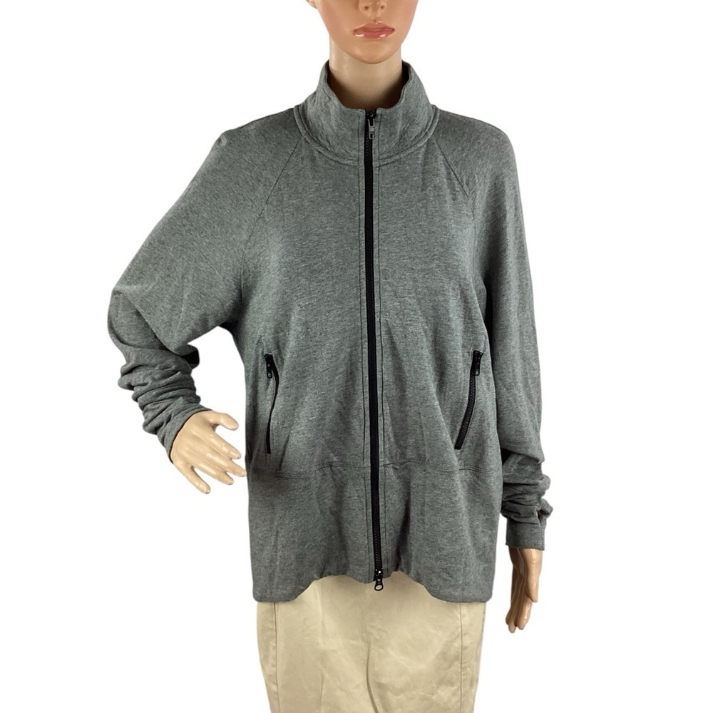 Cabi Pivot Jacket Gray Stone Zip Front Size M Style #3732